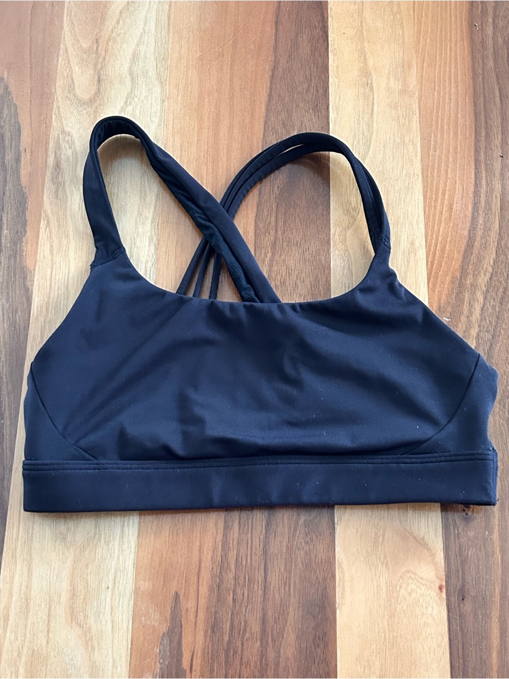 Athleta Black Strappy Sports Bra - size small